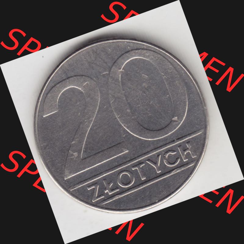 Münzen Polen Umlaufmünze 1989-1990, 20 Zlotych 1990 (2) Sammlung