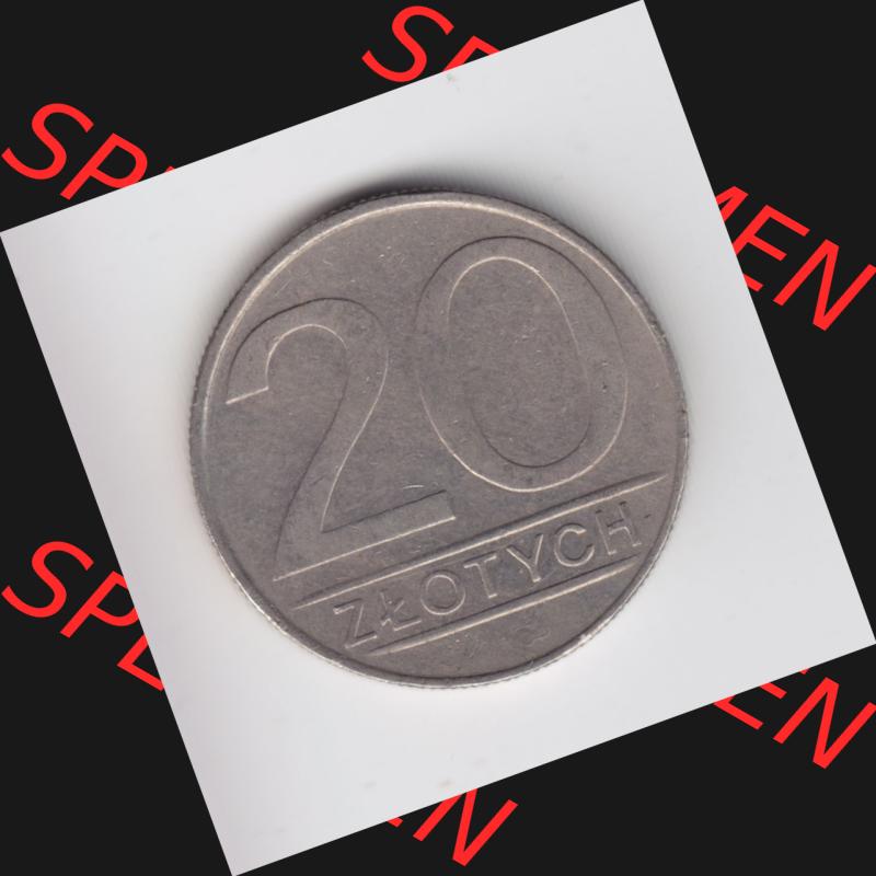 Münzen Polen Umlaufmünze 1984-1988, 20 Zlotych 1987 (2) Sammlung
