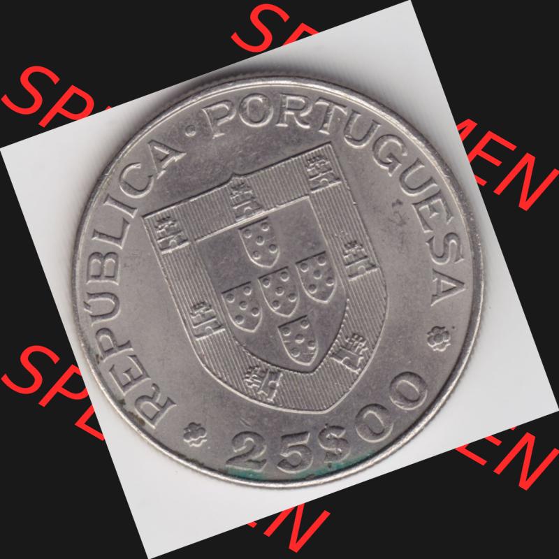 Münzen Portugal Gedenkmünze 1981-1981, 25 Escudos, Ano Internacional do Deficiente 1981 Internationales Jahr der Behinderten. Vorderseite der Gedenkmünze aus Portugal... Sammlung