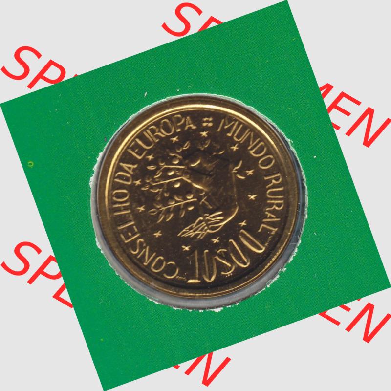 Münzen Portugal KMS Umlaufmünze 1987, 10 Escudo I. Vorderseite der Escudo Umlaufmünze aus Portugal vor EInführung der Euromünzen in Portugal zum katalogisieren im... Sammlung