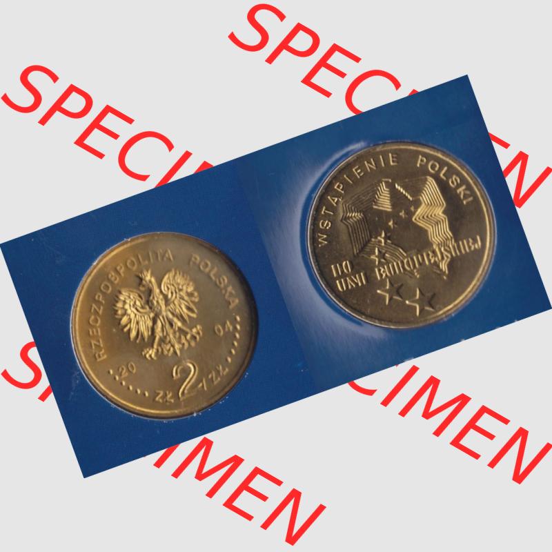 Münzen Polen KMS Umlaufmünze 2004, 2 Zloty, Bild mit Vollansicht als Bildmaterial Sammlung