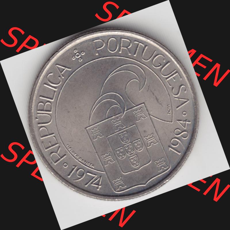 Münzen Portugal Gedenkmünze 1984-1984, 25 Escudos Democracia Liberdade, Abril 1984, Demokratie und Freiheit . Vorderseite der Gedenkmünze aus Portugal zum katalogisieren... Sammlung