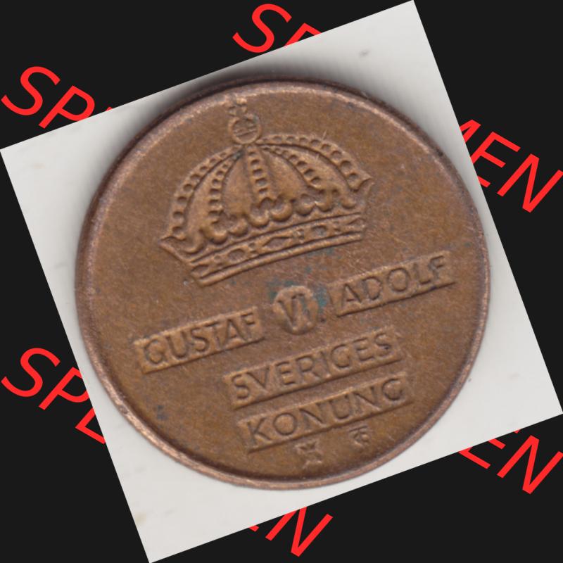 Münzen Schweden Umlaufmünze 1952-1971, 1 Öre 1959. Münzen aus Schweden als Bildmaterial für Sammler und Münzen-Webseiten hier im online Katalog und Datenbank... Sammlung