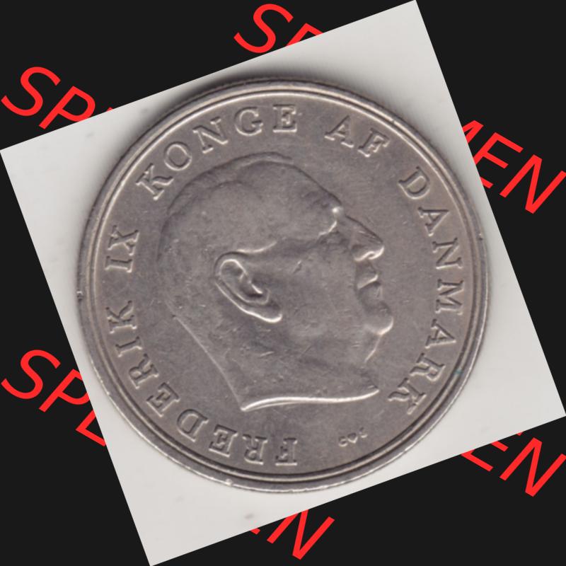 Münzen Dänemark Umlaufmünze 1960-1972, 5 Kronen 1961, König Frederick IX. Vorderseite der alten dänischen Umlaufmünze aus Dänemark zum katalogisieren... Sammlung