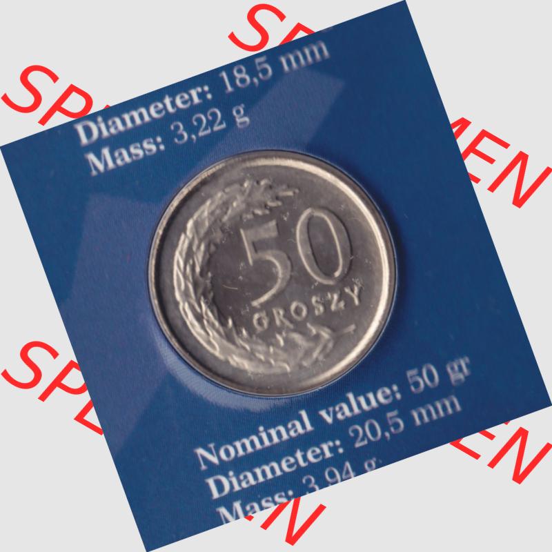 Münzen Polen KMS Umlaufmünze 1995, 50 Groszy (2) Sammlung