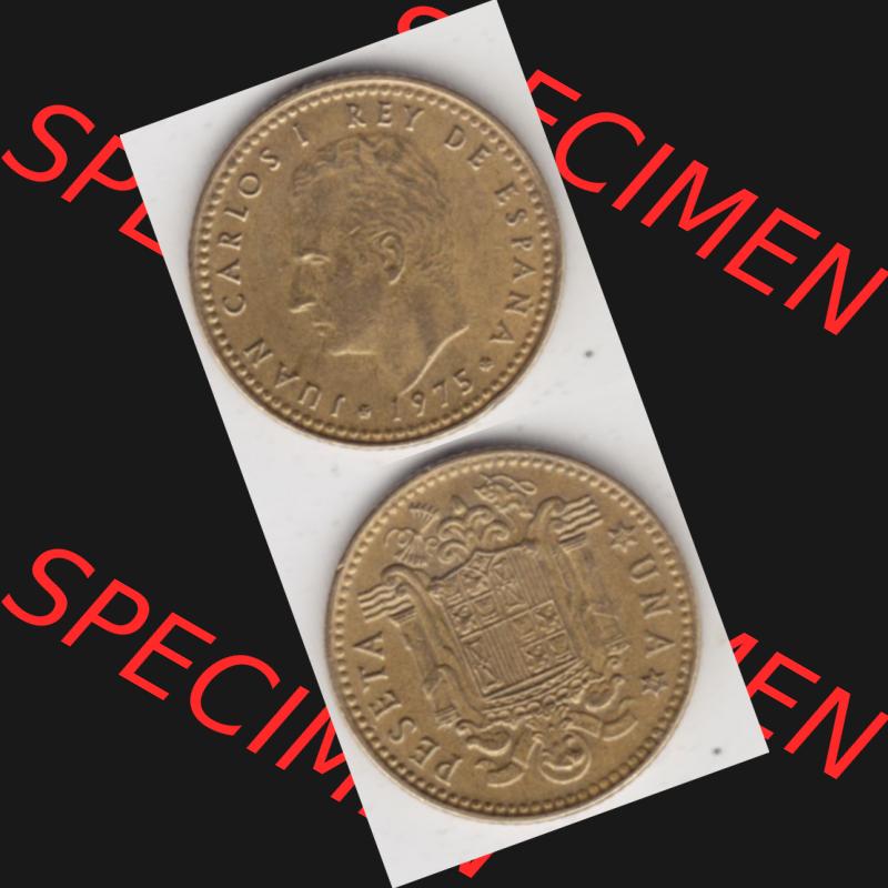 Münzen Spanien Umlaufmünze 1975-1975, 1 Peseta, Pesete 1979, Münze aus Spanien, Umlaufmünze / aus Zahlungsverkehr mit Münzseiten Vertikal / Untereinander... Sammlung
