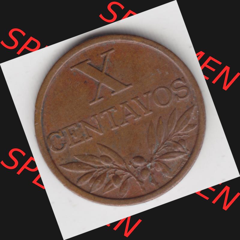 Münzen Portugal Umlaufmünze 1942-1969, 10 Centavos 1962. Vorderseite der Escudo Umlaufmünze aus Portugal vor EInführung der Euromünzen in Portugal zum katalogisieren... Sammlung