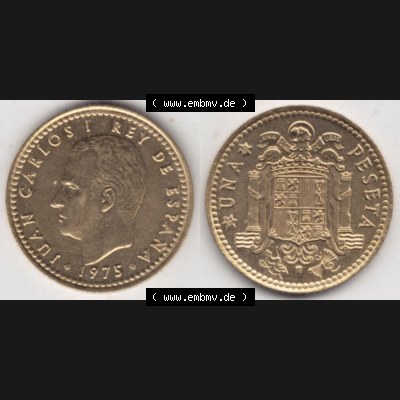Münzen Spanien Umlaufmünze 1975-1975, 1 Pesete 1979, Bild mit Vollansicht als Bildmaterial Sammlung