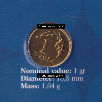 Münzen Polen KMS Umlaufmünze 2004, 1 Groszy (2) Sammlung