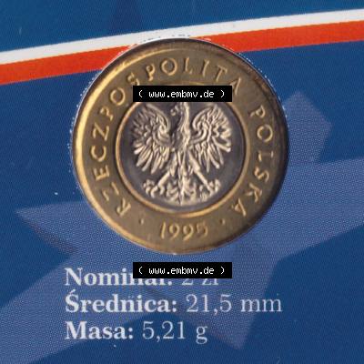 Münzen Polen KMS Umlaufmünze 1995, 2 Zloty (1) Sammlung