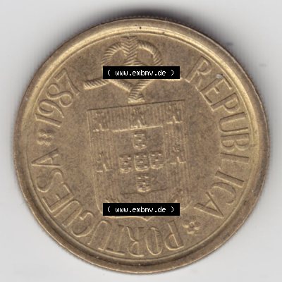 Münzen Portugal Gedenkmünze 1987-1987, 10 Escudo, Conseliio Da Europa, Mundo Rural. Vorderseite der Gedenkmünze aus Portugal zum katalogisieren im Münzen-Katalog... Sammlung
