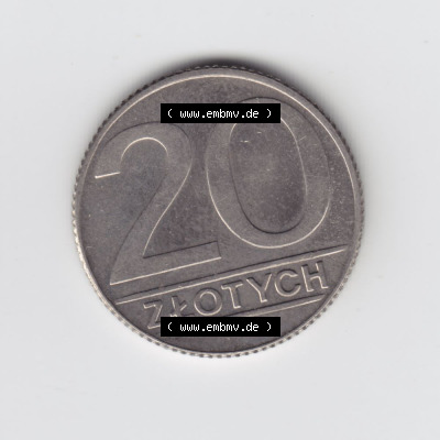 Münzen Polen Umlaufmünze 1989-1990, 20 Zlotych 1989 (2) Sammlung
