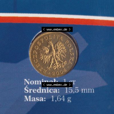 Münzen Polen KMS Umlaufmünze 2004, 1 Groszy (1) Sammlung