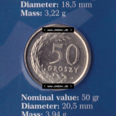 Münzen Polen KMS Umlaufmünze 1995, 50 Groszy (2) Sammlung