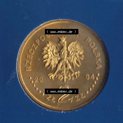 Münzen Polen KMS Umlaufmünze 2004, 2 Zloty (1) Sammlung