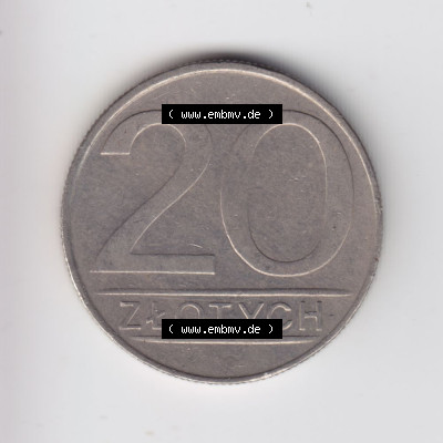 Münzen Polen Umlaufmünze 1984-1988, 20 Zlotych 1987 (2) Sammlung