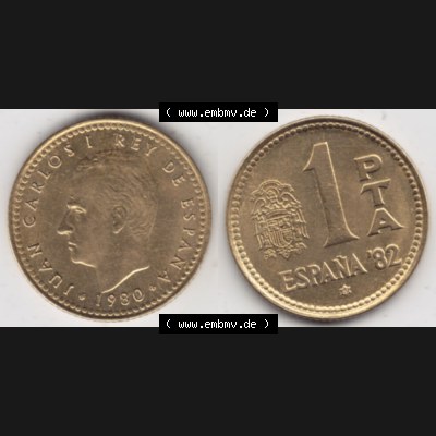 Münzen Spanien Umlaufmünze 1980-1980, 1 Pesete 1981 (3) Sammlung