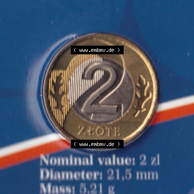 Münzen Polen KMS Umlaufmünze 1995, 2 Zloty (2) Sammlung