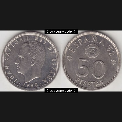 Münzen Spanien Umlaufmünze 1980-1992, 50 Pesetas - Peseten 1979 (3) Sammlung