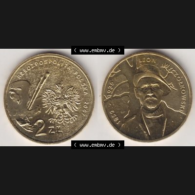 Münzen Polen Gedenkmünze 2007-2007, 2 Zloty, Polnische Maler - Leon Wyczolkowski, Bild mit Vollansicht als Bildmaterial Sammlung