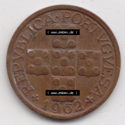 Münzen Portugal Umlaufmünze 1942-1969, 10 Centavos 1962. Rückseite der portugiesischen Umlaufmünze aus Portugal vor der Euro-Einführung in Portugal zum katalogisieren... Sammlung