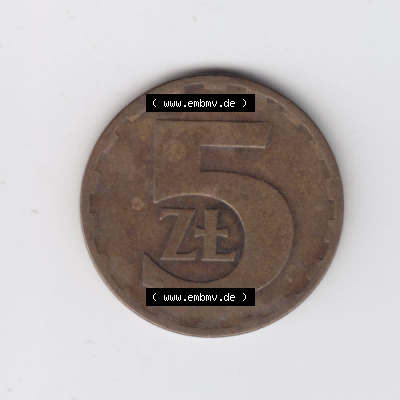 Münzen Polen Umlaufmünze 1975-1985, 5 Zlotych 1976 (2) Sammlung