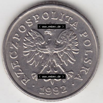 Münzen Polen Umlaufmünze 1990-2016, 50 Groszy 1992 (1) Sammlung