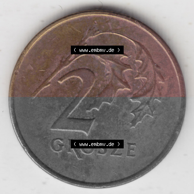 Münzen Polen Umlaufmünze 1990-2014, 2 Grosze 1992 (2) Sammlung