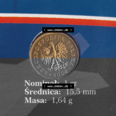 Münzen Polen KMS Umlaufmünze 2004, 1 Groszy (1) Sammlung