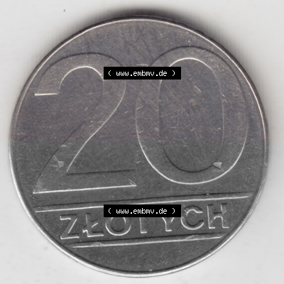 Münzen Polen Umlaufmünze 1989-1990, 20 Zlotych 1990 (2) Sammlung