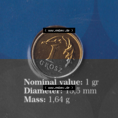Münzen Polen KMS Umlaufmünze 2004, 1 Groszy (2) Sammlung