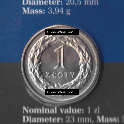 Münzen Polen KMS Umlaufmünze 1995, 1 Zloty (2) Sammlung