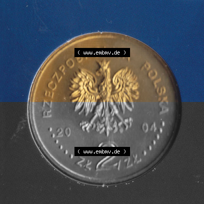 Münzen Polen KMS Umlaufmünze 2004, 2 Zloty (1) Sammlung
