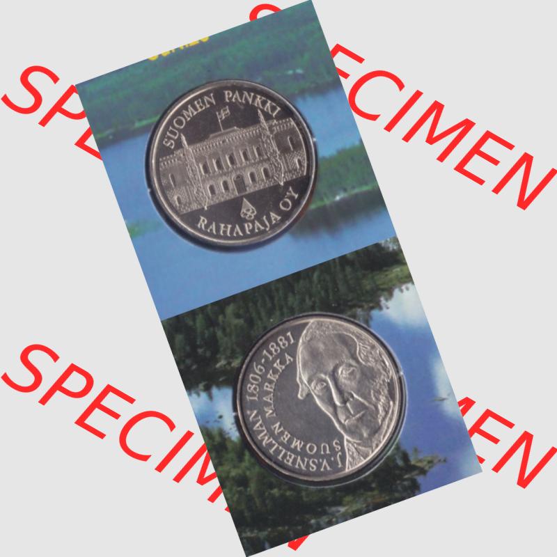 Münzen Finnland Umlaufmünze 2001, Kursmünzensatz-Medaille, Münzseiten Vertikal für Mobile-Geräte zum Download Sammlung