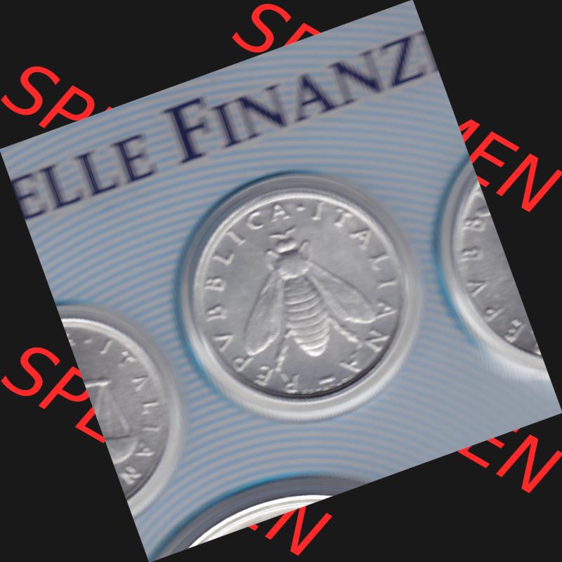 Münzen Italien Umlaufmünze 1953-2001, 2 Lira-Lire Insekt Münze 2001. Vorderseite der alten italienischen Münze aus Italien in der italienischen Lira-Währung zum katalogisieren... Sammlung