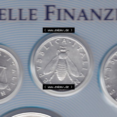 Münzen Italien Umlaufmünze 1953-2001, 2 Lira-Lire Insekt Münze 2001. Vorderseite der alten italienischen Münze aus Italien in der italienischen Lira-Währung zum katalogisieren... Sammlung