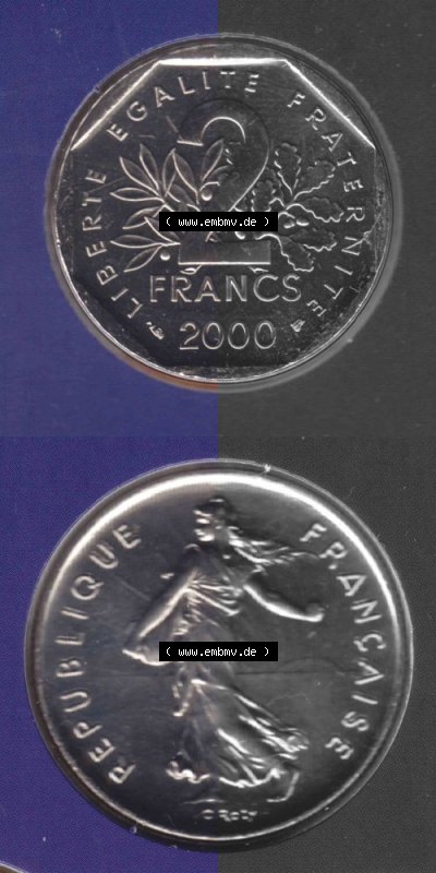 Umlaufmünze aus Frankreich in der Francs-Währung Sammlung