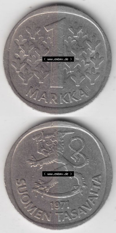 Umlaufmünze aus Finnland SUOMI Sammlung