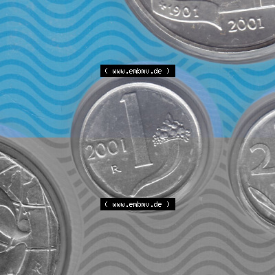 Münze aus Italien in der italienischen Lira-Währung Sammlung
