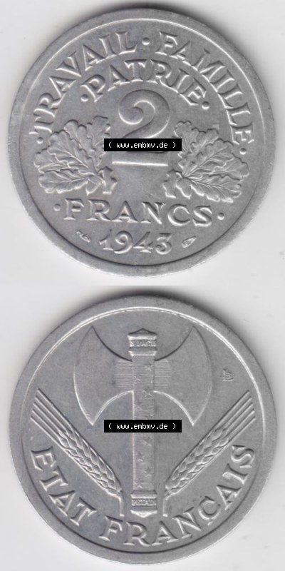 Umlaufmünze aus Frankreich in der Francs-Währung Sammlung
