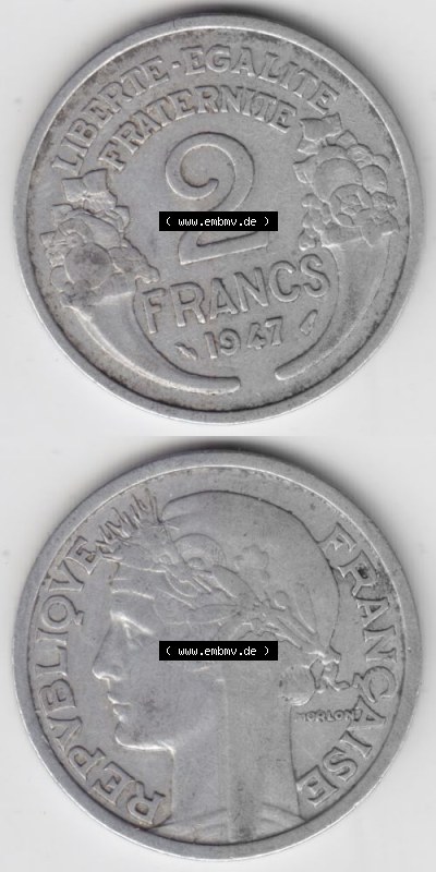 Umlaufmünze aus Frankreich in der Francs-Währung Sammlung