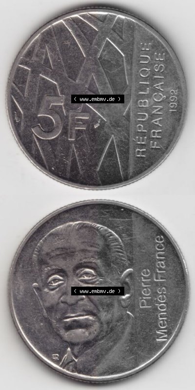 Umlaufmünze aus Frankreich in der Francs-Währung Sammlung
