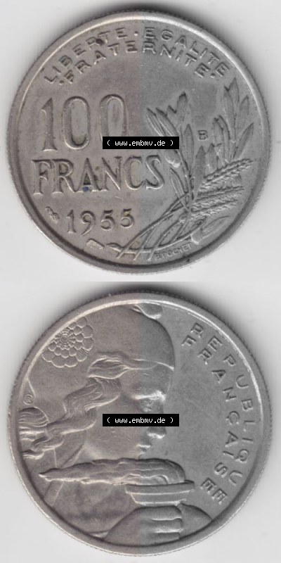 Umlaufmünze aus Frankreich in der Francs-Währung Sammlung