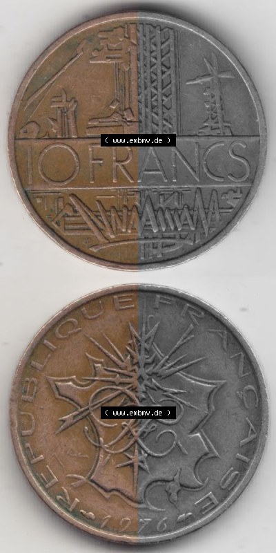 Umlaufmünze aus Frankreich in der Francs-Währung Sammlung