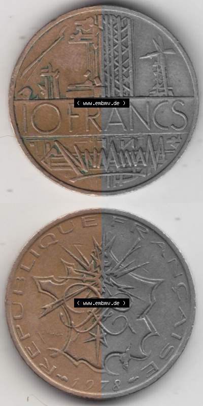Umlaufmünze aus Frankreich in der Francs-Währung Sammlung
