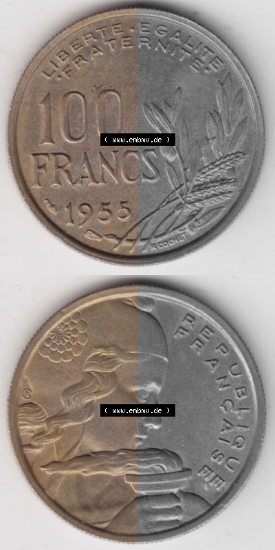 Umlaufmünze aus Frankreich in der Francs-Währung Sammlung