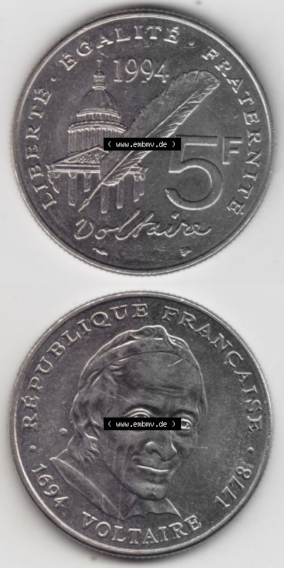 Umlaufmünze aus Frankreich in der Francs-Währung Sammlung