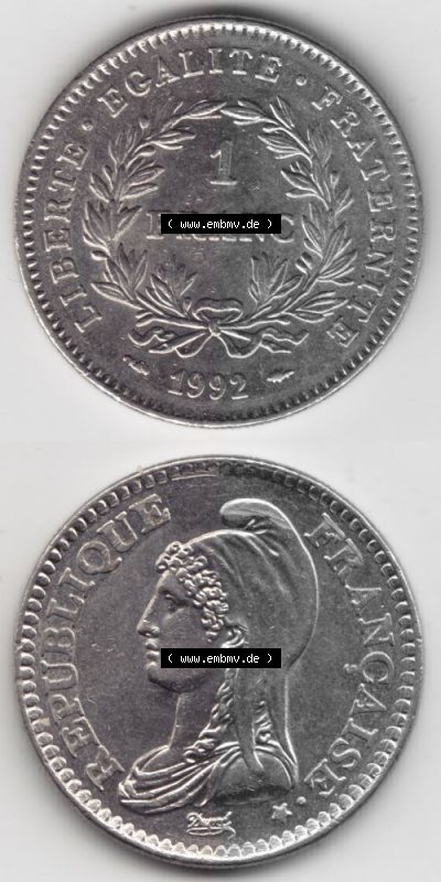 Umlaufmünze aus Frankreich in der Francs-Währung Sammlung
