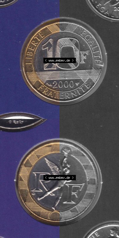 Umlaufmünze aus Frankreich in der Francs-Währung Sammlung