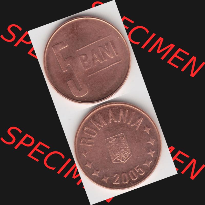 Münzen Rumänien Umlaufmünze 2005-2012, 5 Bani 2005, Münzseiten Vertikal für Mobile-Geräte als Bildmaterial Sammlung